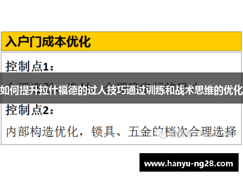 如何提升拉什福德的过人技巧通过训练和战术思维的优化